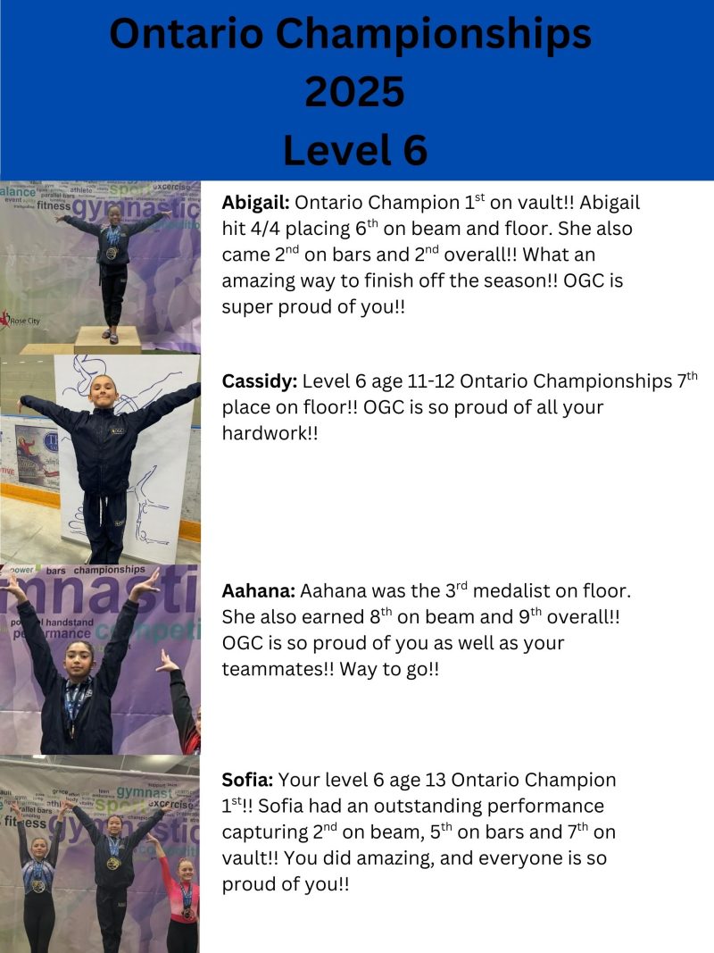 Ontario Championships 2025 - Oakville Gymnastics